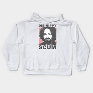 Die hippy scum vintage retro Kids Hoodie